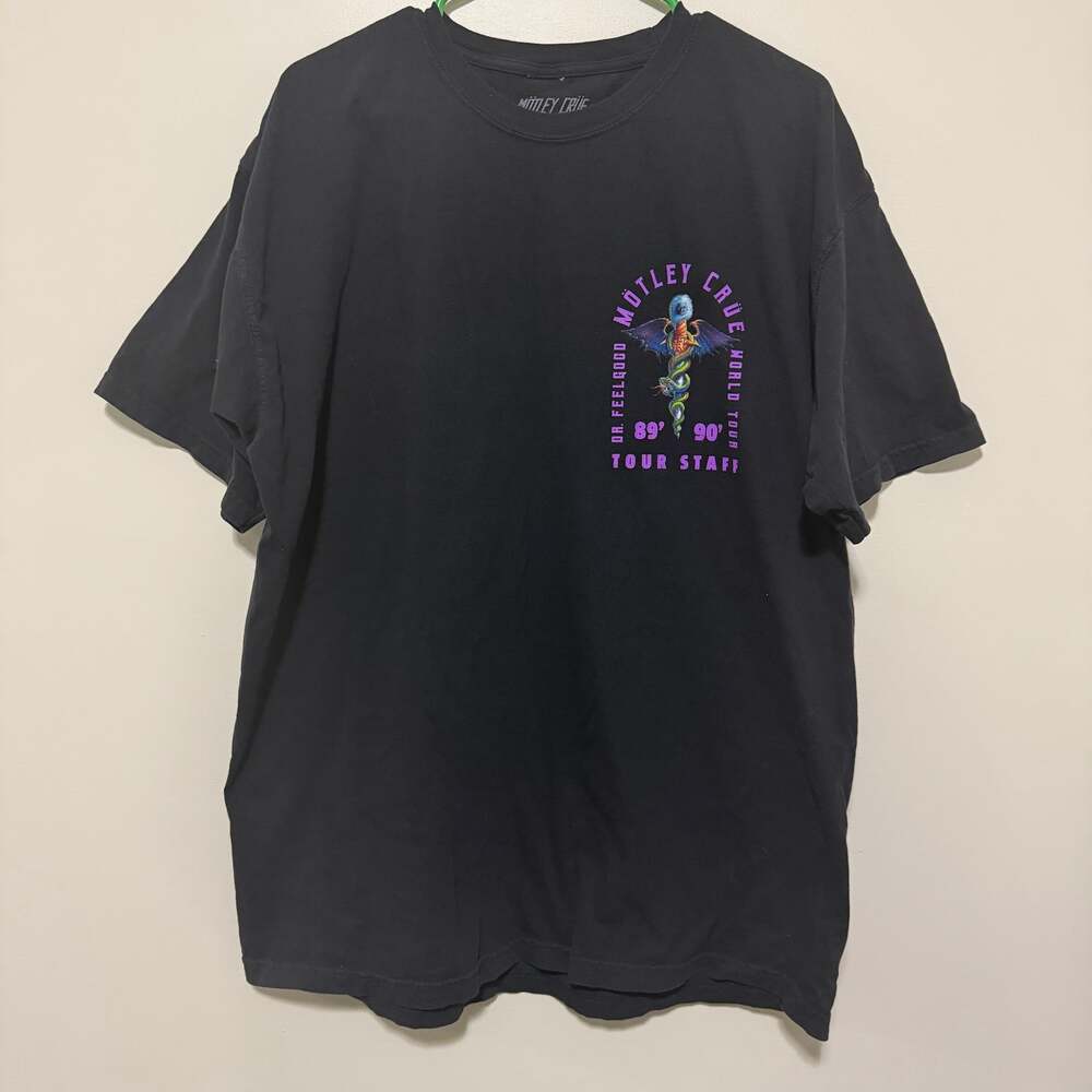 Motley Crue Dr. Feelgood Concert‎ Tour Unisex Crew Tee